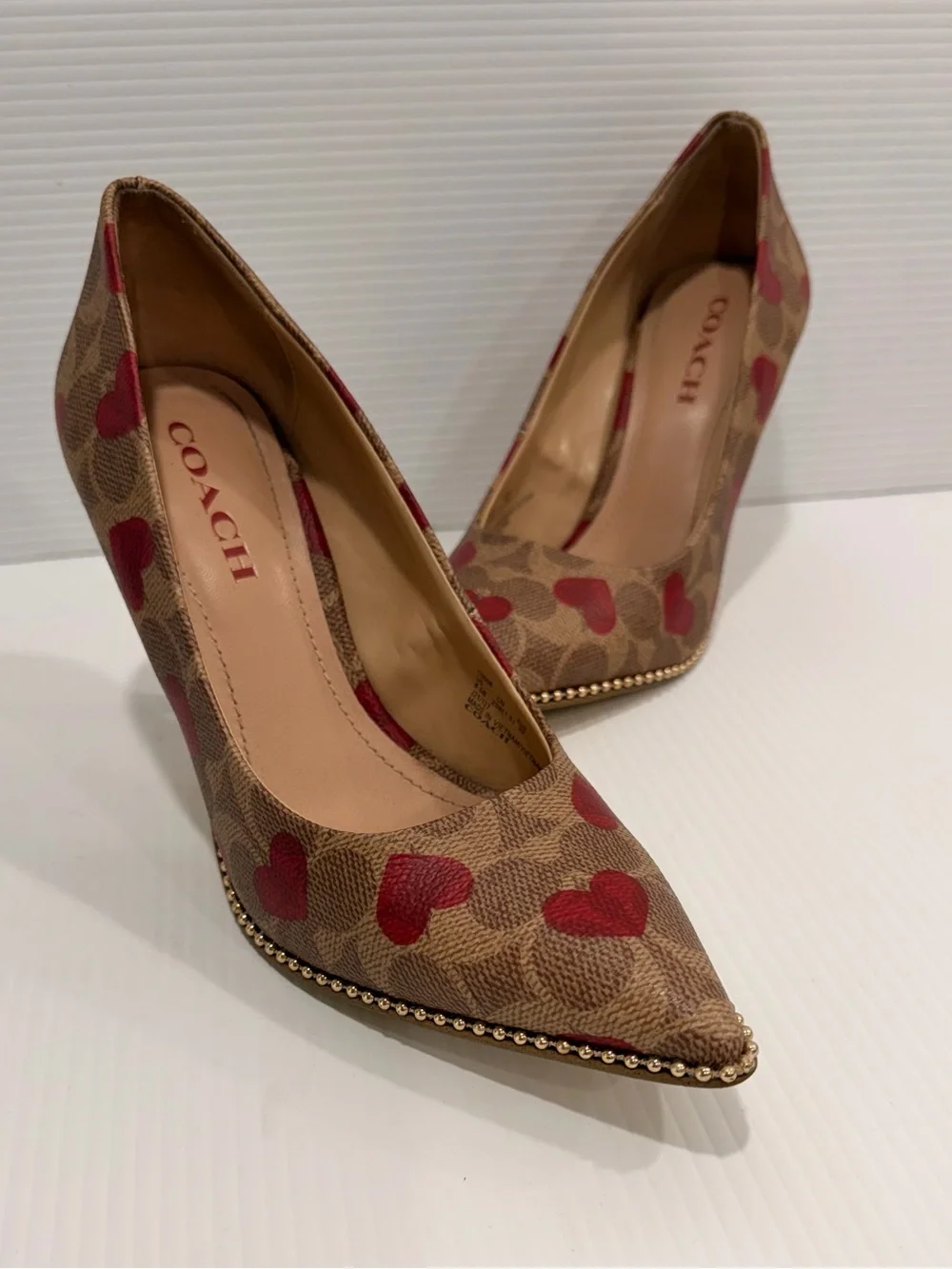 Coach Women's Waverly Heart-Print Pumps